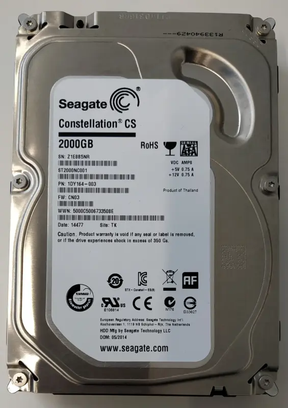 2TB HDD Seagate Constellation CS (ST2000NC001) диск