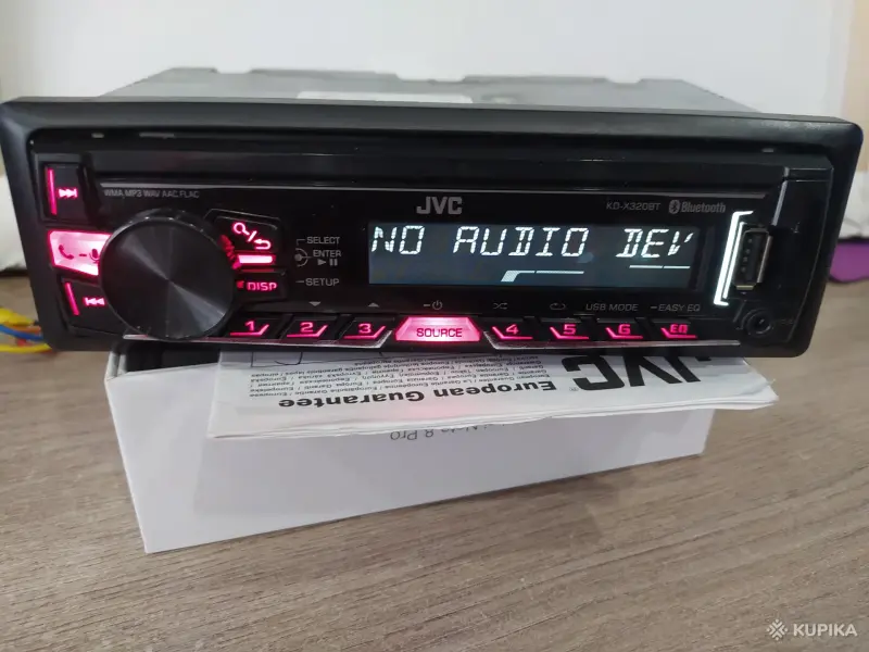 USB-магнитола JVC KD-X320BT Bluetooth